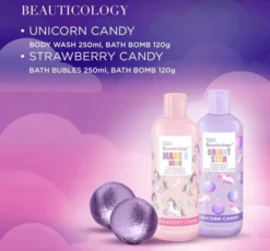 Baylis & Harding Beauticology zestaw prezentowy pianka do kąpieli 250 ml + żel pod prysznic 250 ml + kule do kąpieli 2 x 120 g