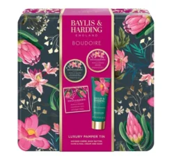 Baylis & Harding Boudoire zestaw prezentowy krem pod prysznic 50 ml + masło do ciała 50 ml + krem do rąk 50 ml + mydło 50 g