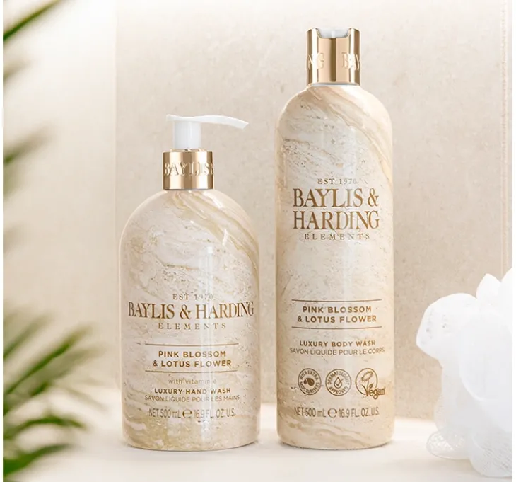Baylis & Harding Elements Pink Blossom & Lotus Flower żel pod prysznic 500 ml