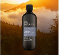Baylis & Harding Goodness Men's Amber & Tonka Bean żel pod prysznic dla mężczyzn 500 ml