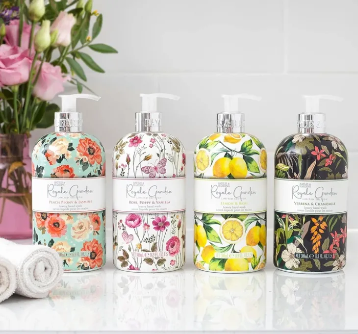 Baylis & Harding Royale Garden Peach Peony & Jasmine mydło w płynie do rąk 500 ml