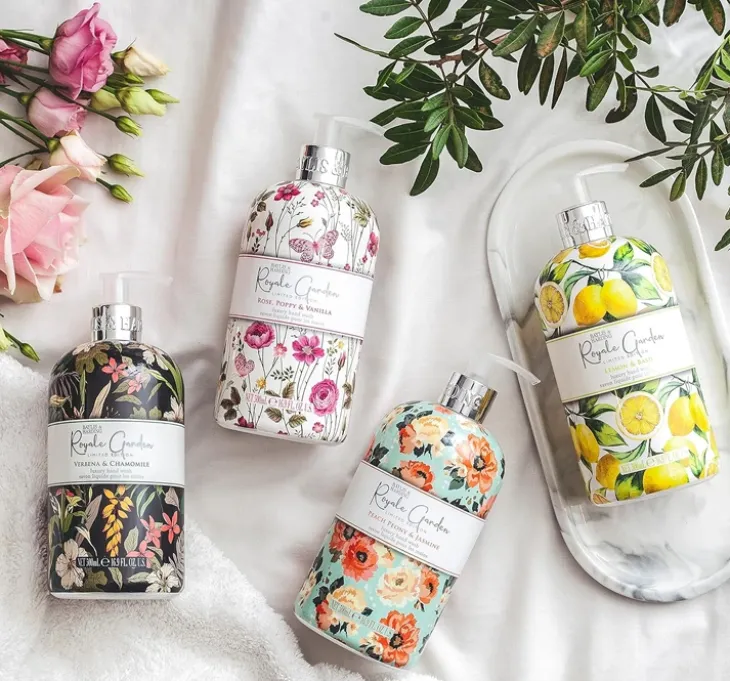 Baylis & Harding Royale Garden Peach Peony & Jasmine mydło w płynie do rąk 500 ml