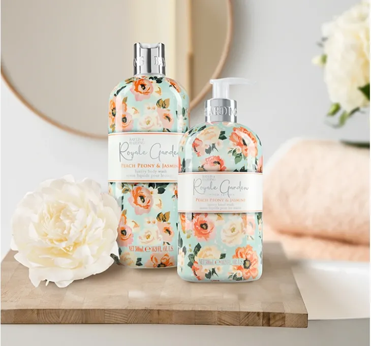 Baylis & Harding Royale Garden Peach Peony & Jasmine mydło w płynie do rąk 500 ml