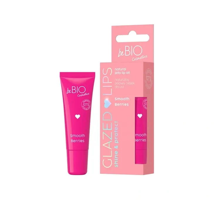 Bebio Glazed Lips Shine&Protect naturalny żelowy olejek do ust Smooth Berries 10 ml