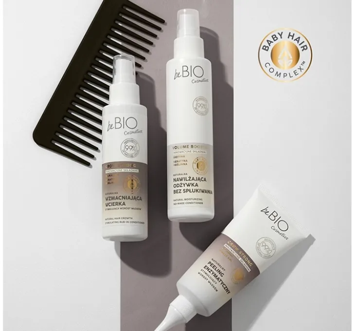 Bebio Grow Strong naturalna wzmacniająca wcierka stymulująca wzrost włosów 100 ml