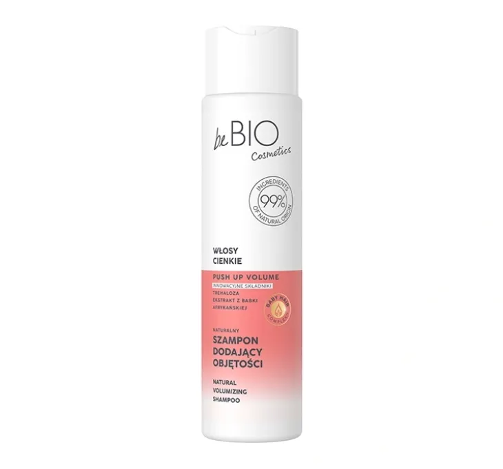 Bebio Push Up Volume naturalny szampon do włosów cienkich 300 ml