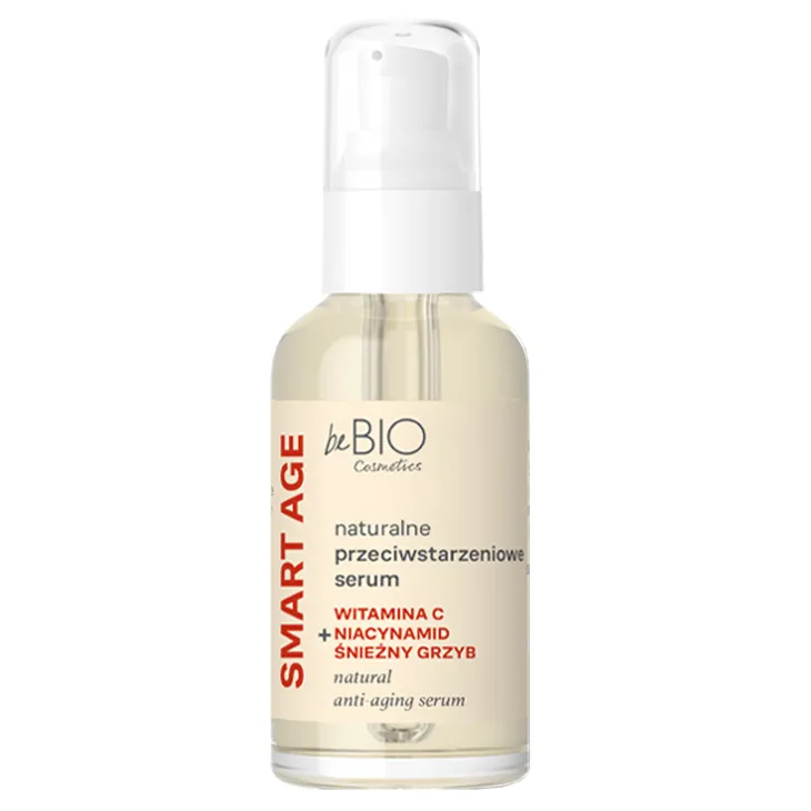 BeBio Smart Age naturalne przeciwstarzeniowe serum do twarzy z niacynamidem 30 ml