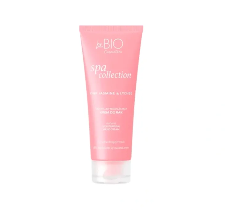 BeBio Spa Collection naturalny nawilżający krem do rąk Pink Jasmine & Lychee 50 ml