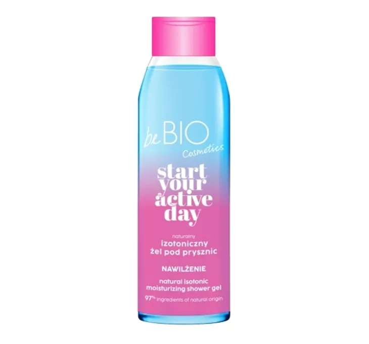 Bebio Start Your Active Day naturalny izotoniczny żel pod prysznic nawilżenie 400 ml