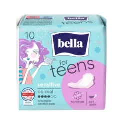 Bella for Teens Sensitive podpaski higieniczne ze skrzydełkami 10 sztuk