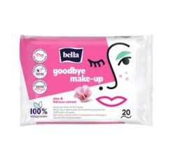 Bella Goodbye Make-Up chusteczki do demakijażu Hibiskus 20 sztuk