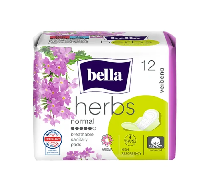 Bella Herbs Werbena podpaski higieniczne ze skrzydełkami 12 sztuk