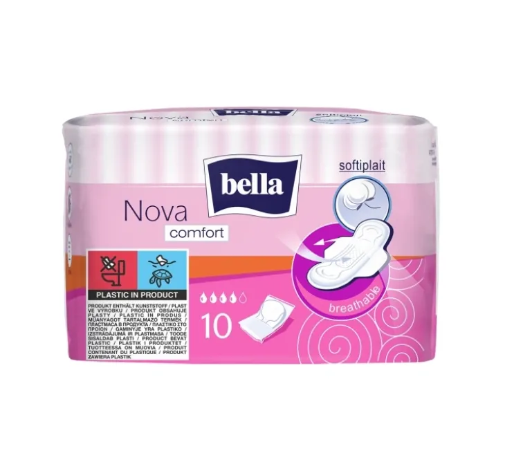 Bella Nova Comfort podpaski higieniczne ze skrzydełkami 10 sztuk