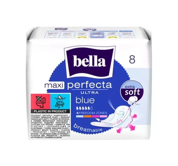 Bella Perfecta Ultra Maxi Blue podpaski higieniczne ze skrzydełkami 8 sztuk
