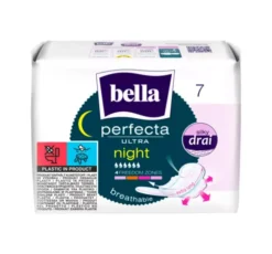 Bella Perfecta Ultra Night Green podpaski higieniczne ze skrzydełkami 7 sztuk