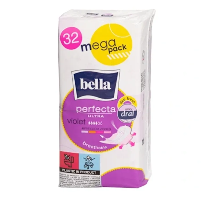 Bella Perfecta Ultra Violet podpaski higieniczne ze skrzydełkami 32 sztuki