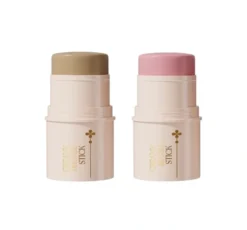 Bell Creamy&Soft zestaw do konturowania twarzy bronzer w sztyfcie 01 Medium Bronze 5,5 g + róż w sztyfcie 01 Shy Charm 5,5 g