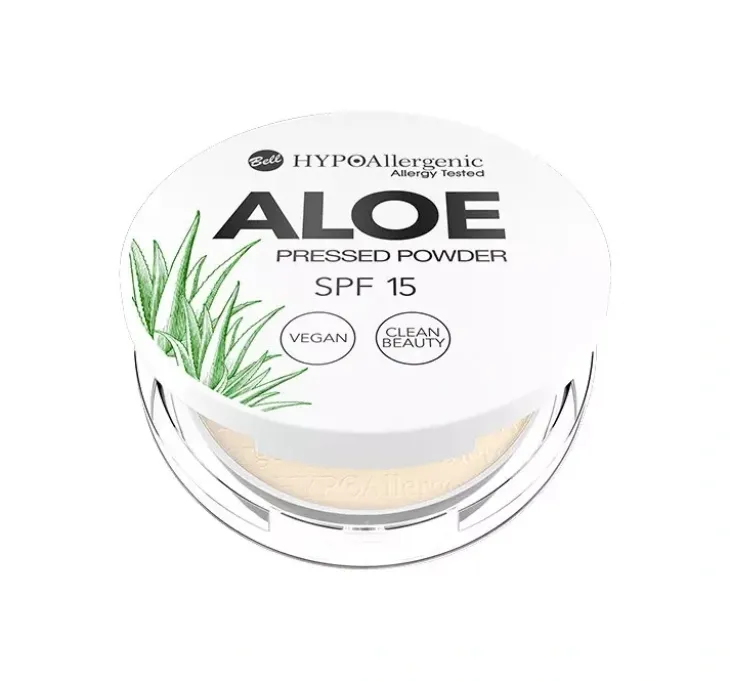 Bell Hypoallergenic Aloe puder prasowany do twarzy SPF15 02 Vanilla 5 g