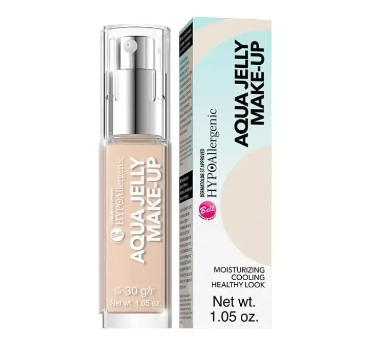 Bell Hypoallergenic Aqua Jelly Make Up podkład o konsystencji galaretki 01 Light Porcelain 30 g