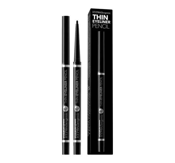 Bell Hypoallergenic Thin Eyeliner Pencil konturówka do oczu w kredce 001 Black 0,5 g
