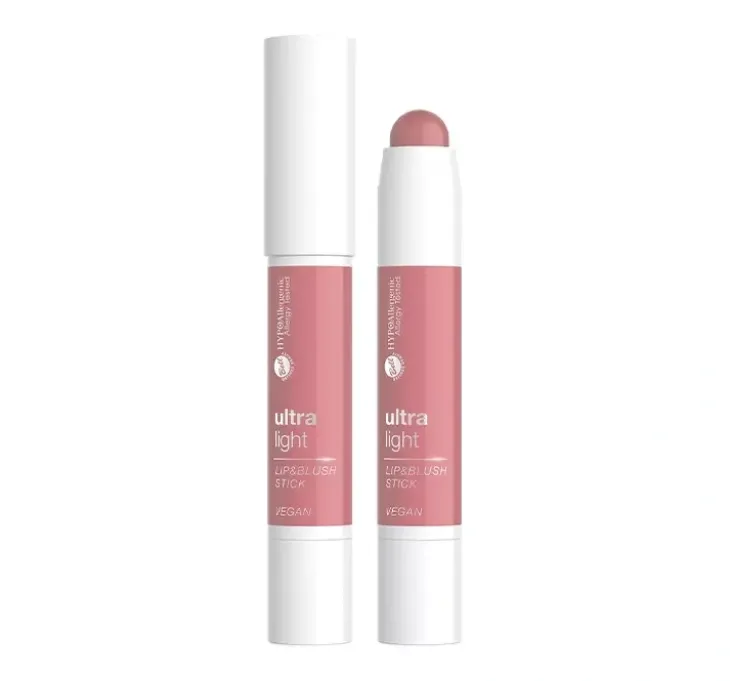 Bell Hypoallergenic Ultra Light róż do policzków i ust w sztyfcie 01 Misty Blossom 3,8 g