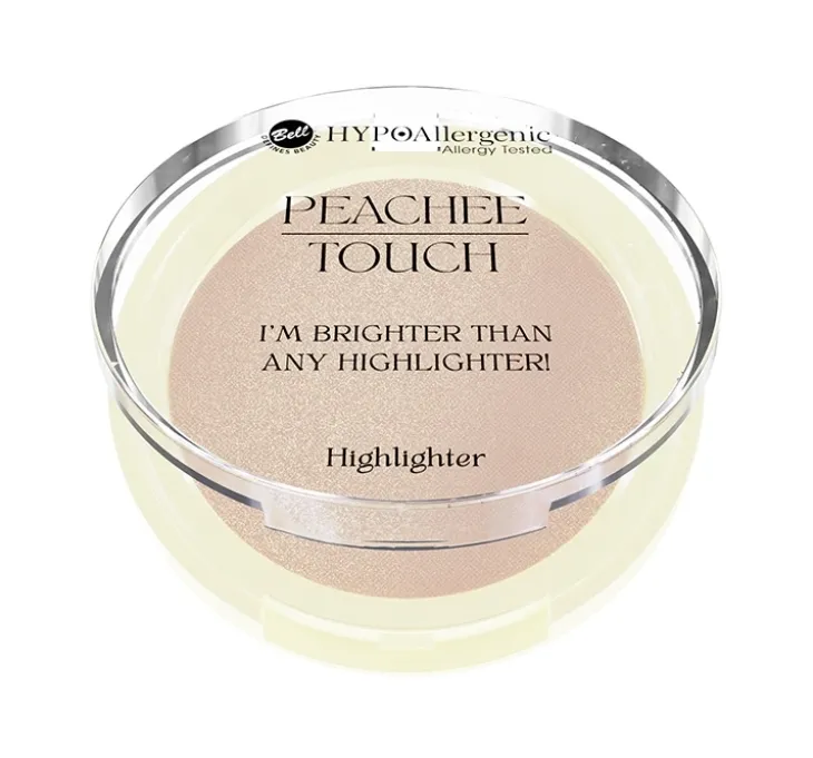Bell HYPOAllergenic x Peachee Touch hypoalergiczny rozświetlacz do twarzy i ciała 6 g