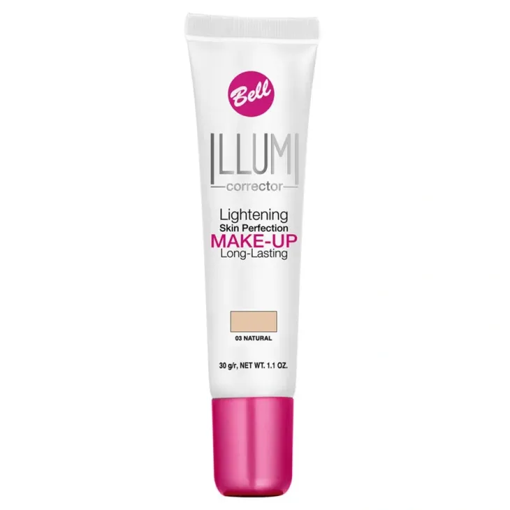 Bell Illumi Corrector Make-up trwały fluid rozświetlająco-korygujący 03 Natural 30 g