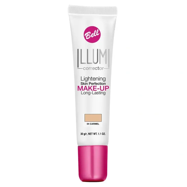 Bell Illumi Corrector Make-up trwały fluid rozświetlająco-korygujący 04 Carmel 30 g