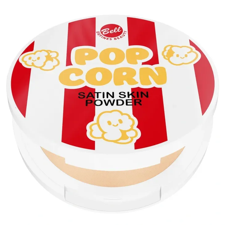 Bell Popcorn Satin Skin Powder satynowy prasowany puder do twarzy 01 Velvet Vision 10 g
