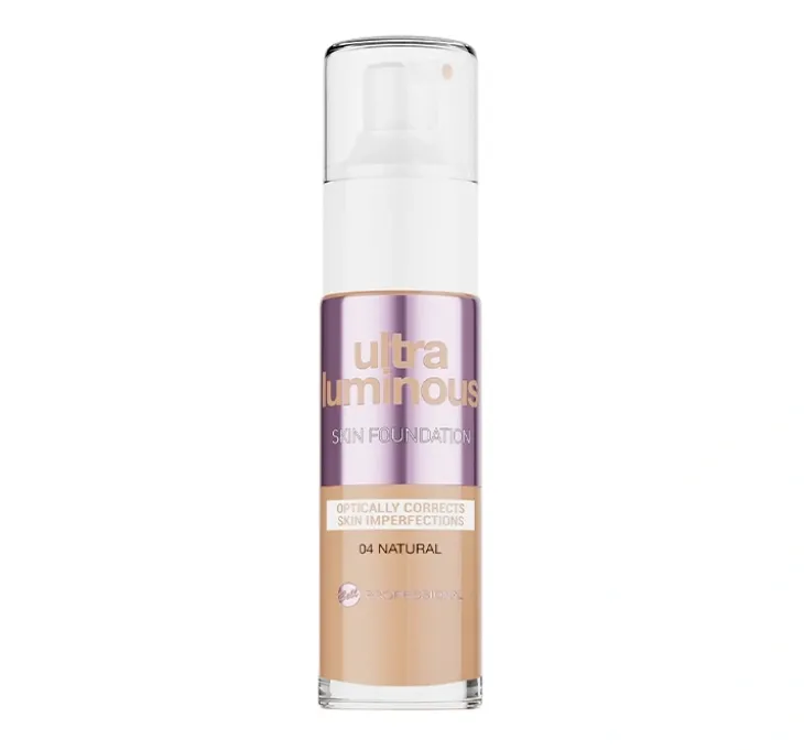 Bell Professional Ultra Luminous wegański podkład rozświetlający 04 Natural 30 g
