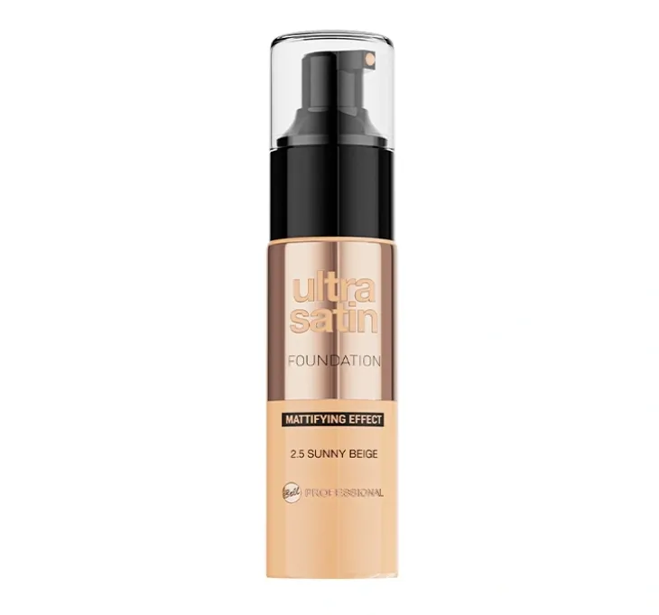 Bell Professional Ultra Satin trwały matujący podkład 2,5 Sunny Beige 30 g