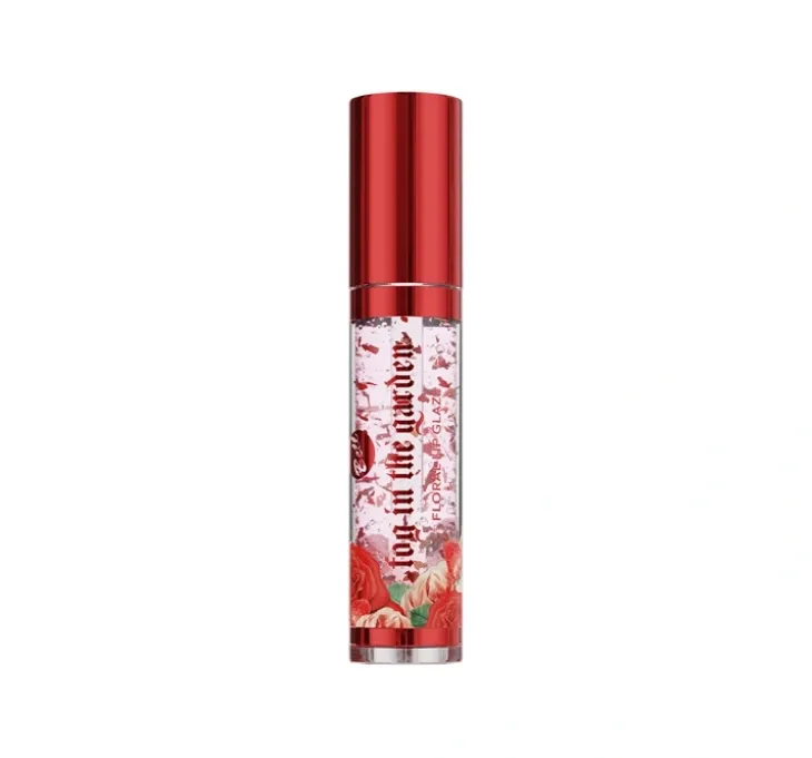 Bell x Fog in the Garden Floral Lip Glaze błyszczyk do ust z płatkami róż 3,7 g