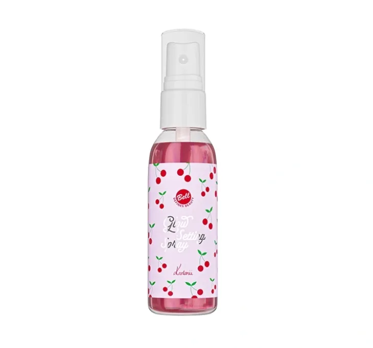 Bell x Kartonii rozświetlająca mgiełka utrwalająca makijaż Cherry Mist 50 g