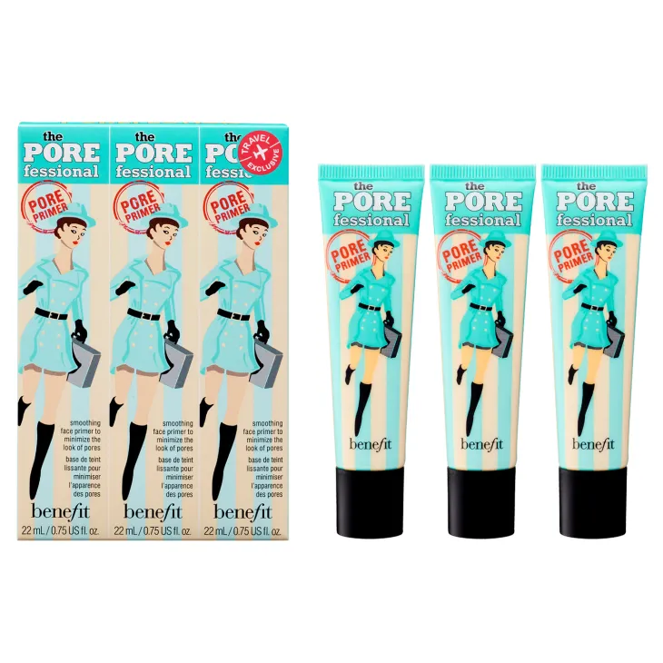 Benefit Cosmetics Passport to POREfection Travel Set zestaw baz pod makijaż3 x 22 ml