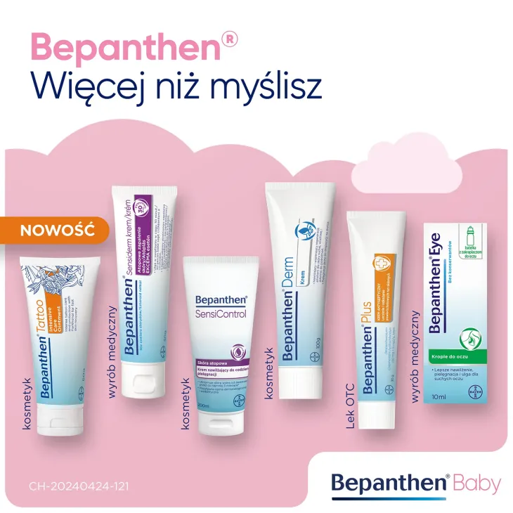Bepanthen Bayer maść na odparzenia u niemowlaków brodawki 100 g