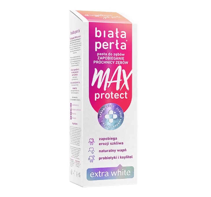 Biała Perła Max Protect Extra White pasta do zębów 75 ml