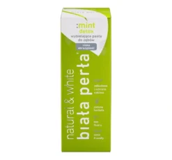 Biała Perła Natural & White Mint Detox wybielająca pasta do zębów bez fluoru 75 ml