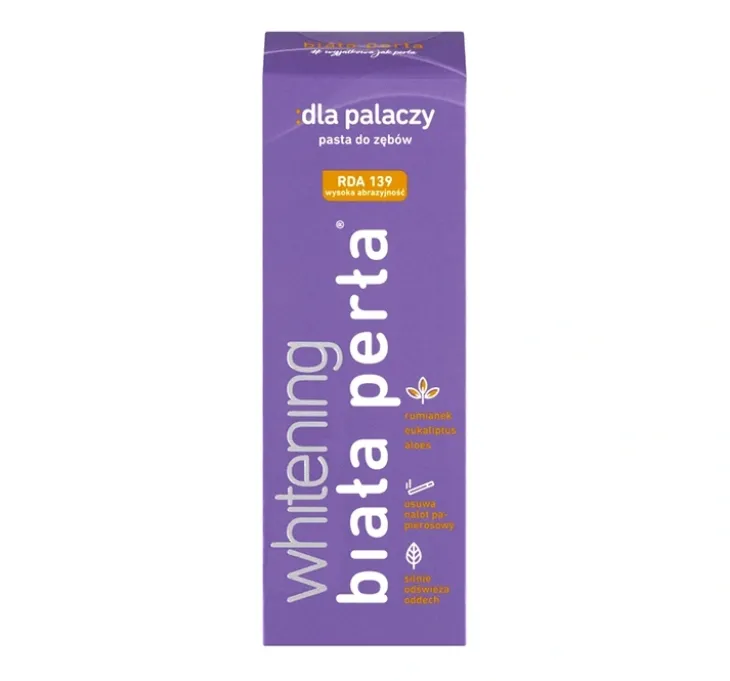 Biała Perła Whitening wybielająca pasta do zębów dla palaczy 75 ml