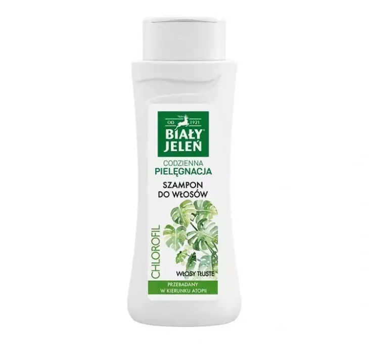 Biały Jeleń Codzienna Pielęgnacja szampon do włosów tłustych z naturalnym chlorofilem 300 ml