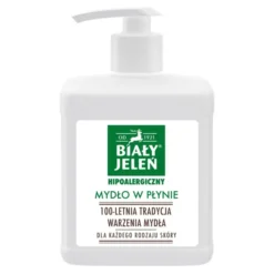 Biały Jeleń hipoalergiczne mydło w płynie z naturalnym mydłem do każdego rodzaju skóry 500 ml