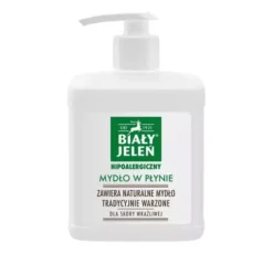 Biały Jeleń hipoalergiczne mydło w płynie z naturalnym mydłem do każdego rodzaju skóry 500 ml