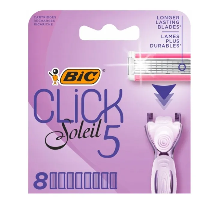 Bic Click Soleil 5 wkłady do maszynki do golenia dla kobiet 8 sztuk