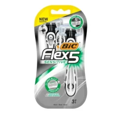 BIC Flex5 Sensitive jednorazowe maszynki do golenia dla mężczyzn 3 sztuki