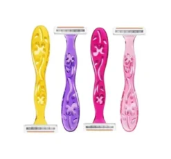 BIC Miss Soleil Colour Collection jednorazowe maszynki do golenia dla kobiet 4 sztuki