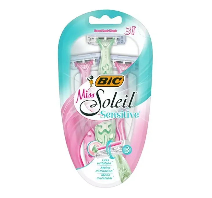 BIC Miss Soleil Sensitive jednorazowe maszynki do golenia dla kobiet 3 sztuki