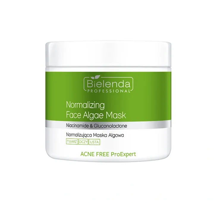 Bielenda Acne Free Proexpert normalizująca maska algowa do twarzy, oczu i ust 160 g