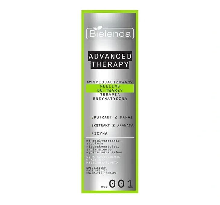 Bielenda Advanced Therapy wyspecjalizowany peeling do twarzy Terapia Enzymatyczna 001 30 ml