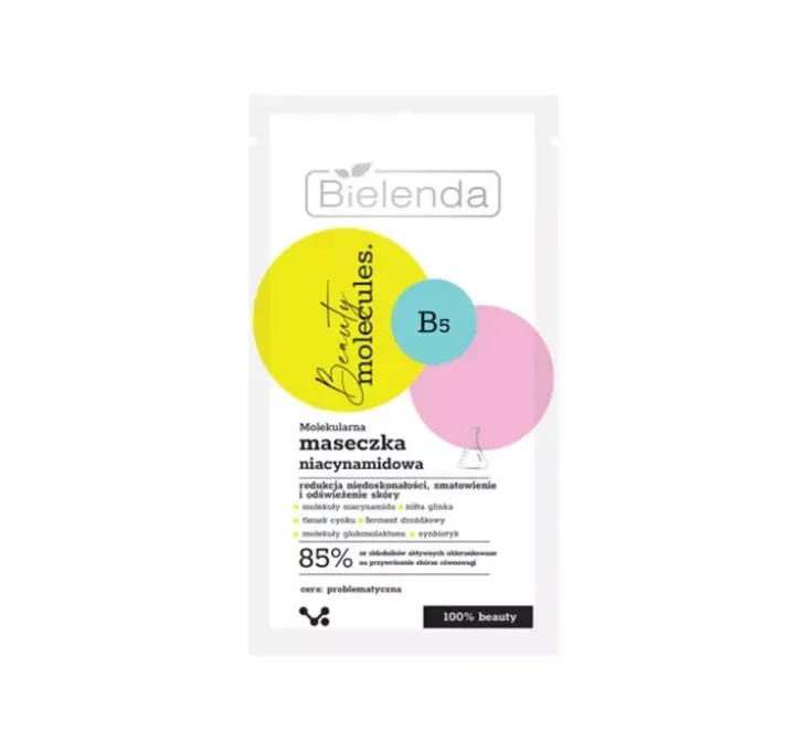 Bielenda Beauty Molecules molekularna maseczka niacynamidowa 8 g