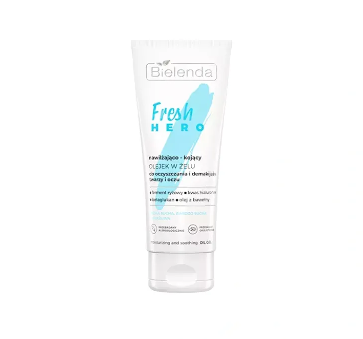 Bielenda Fresh Hero nawilżająco-kojący olejek w żelu do demakijażu 90 g