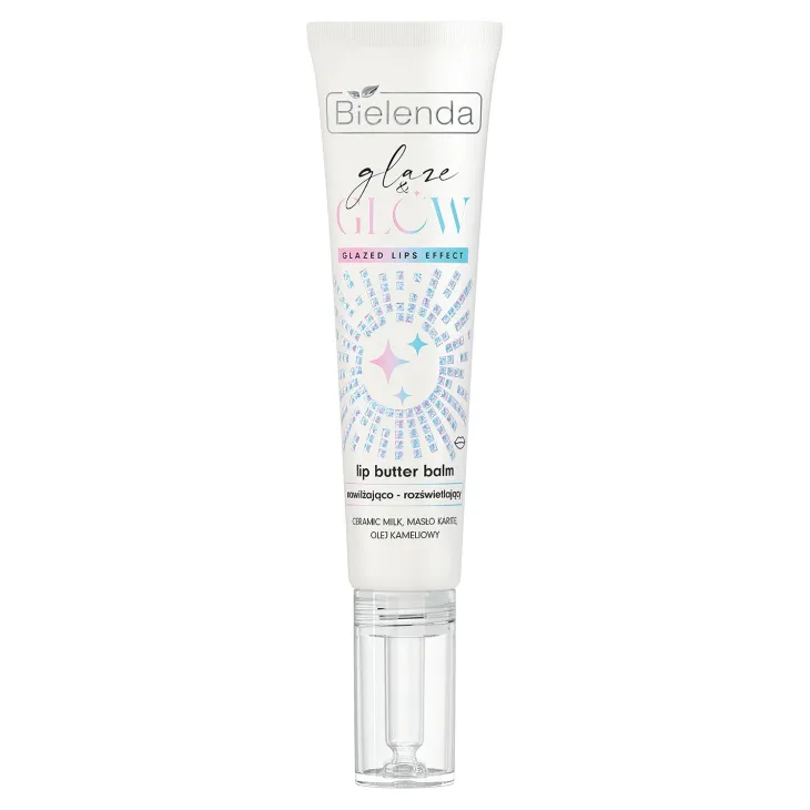 Bielenda Glaze & Glow nawiżająco-rozświetlający balsam do ust White Pearl 10 g